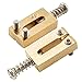 Musiclily Pro 10.8mm Stainless Steel Modern Guitar Tremolo Bridge Saddles for Fender Strat Stratocaster Tele Telecaster Electric Guitar, Gold (Set of 6)