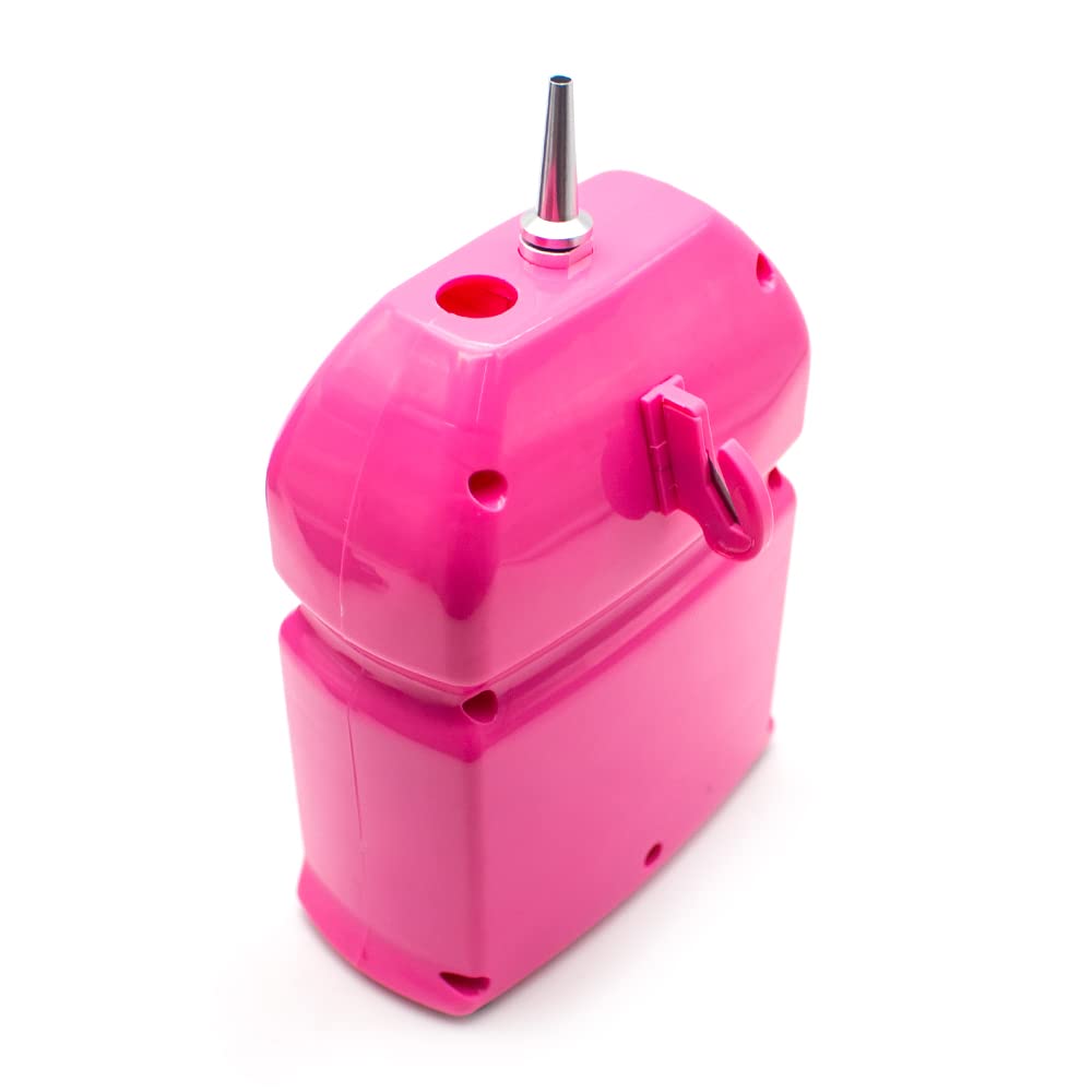 Toplionace Bomba de Globo Mágica Eléctrica Portátil, Inflador de Aire de Globo Largo Recargable de 110-240V Bomba de Aire de Globo Inalámbrica Portátil, DD-301 (Rosa)