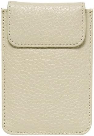 World of Journals Nappa Leather Card Case, 2.875 x 4.5-Inches, Bisque (35853)