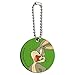 Looney Tunes Bugs Bunny Wood Wooden Round Keychain Key Chain Ring