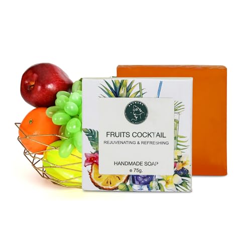 AATMANA Handmade Natural Bar Soap for Men & Women, Moisturizing Body & Face 7.9 Oz Soap Bars (3 Set) (Mixed Fruit)