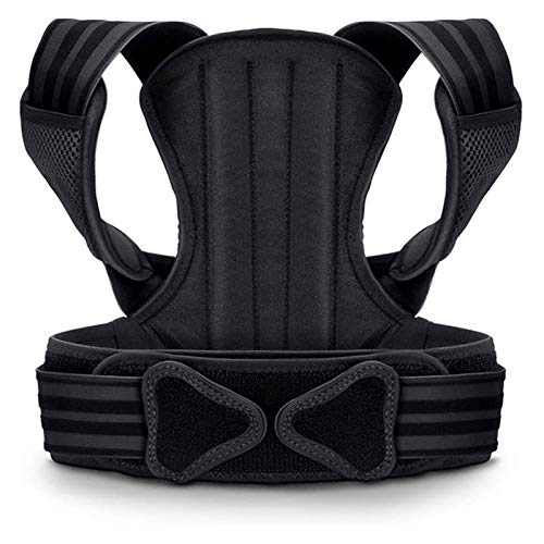 Correcteur de posture dos réglable soutien colonne taille L noir