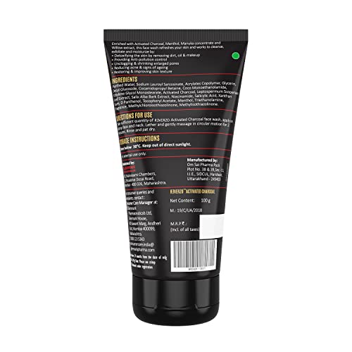 Reverzo Activated Charcoal Face Wash 100g