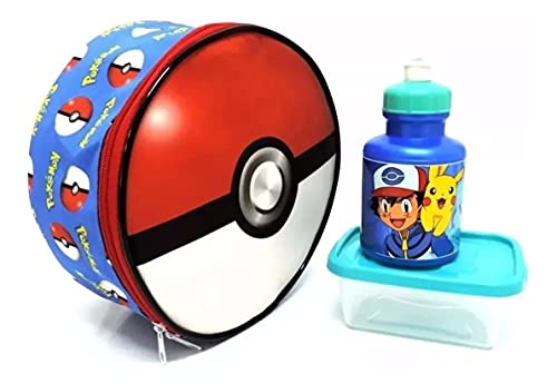 Kit Mochila Infantil Escolar Poke mon Rodinhas Pika chu G F5