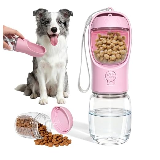 Praktische Hunde Trinkflasche für unterwegs