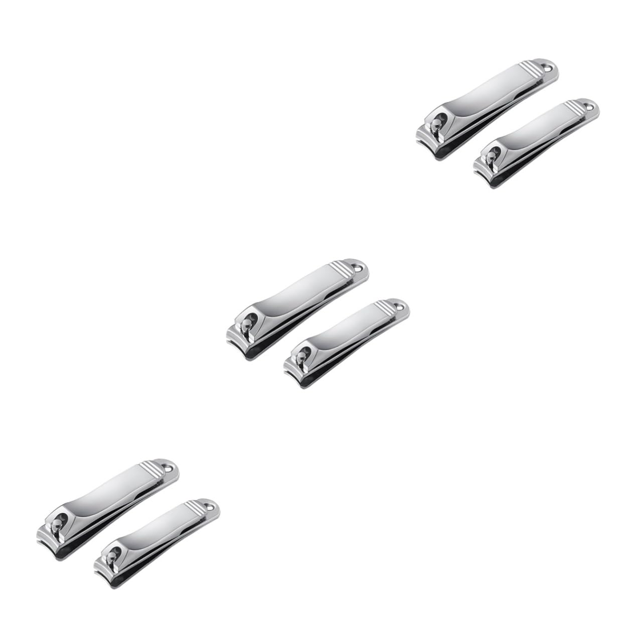 minkissy 3 Set Di Forbici Per Manicure in Acciaio Inossidabile Tagliaunghie Set Per Rifinire Le Unghie Taglia S Strumento Di Bellezza Per Donne Uomini Amici Quotidiani 2 Pezzi * 3