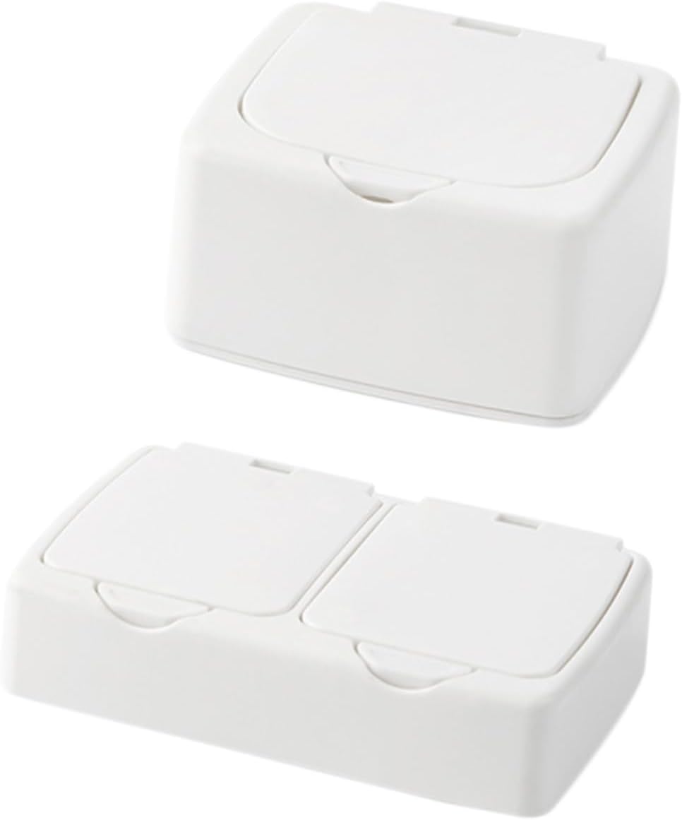 Gadpiparty 2pcs Desktop Plastic Gadget Holder Boxes for Small Sundries