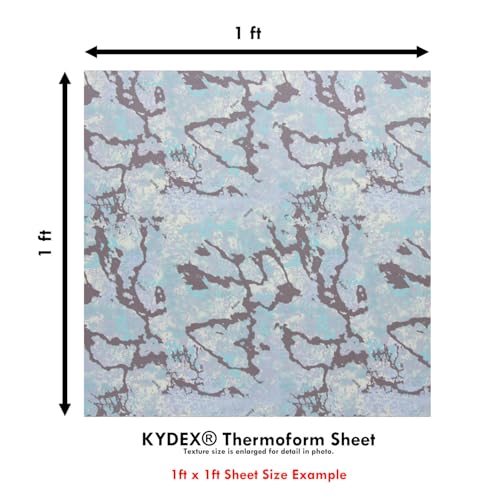 Image of KYDEX Thermoform Sheet - (P1 Texture) - (Infused Print) - (12in x 12in) - (Kryptek Obskura - Sundarban - Micro) - (1 Sheet) - (for Holster Making & Hobby) - (USA Made)