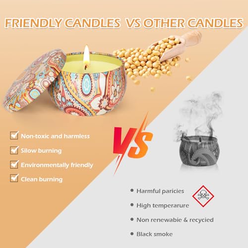 9 Pack 22.5oz Scented Candles Gifts for Women,140-160 Hours Home Scented Candles,Aromatherapy Candle Gifts Set, Soy Wax Candles for Christmas Day, Birthday, Mothers Day, Valentine\'s Day