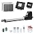 TOPENS AT6131S Solar Single Swing Gate Opener Medium Duty Automatic Gate Motor for Single Swing Gates Up to 18ft, Electric Driveway Gate Operator AC Powered with Solar Panel Remote Control Kit