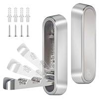 HNCSGJMY 2PCS Foldable Wall Hooks, Heavy Duty Zinc Alloy Folding Wall Hooks,Folding Coat Hooks, Flip Down Hook for Hanging Coats, Bags, Hats, Cooking Utensil, Bathrobes, Keys (Silver)