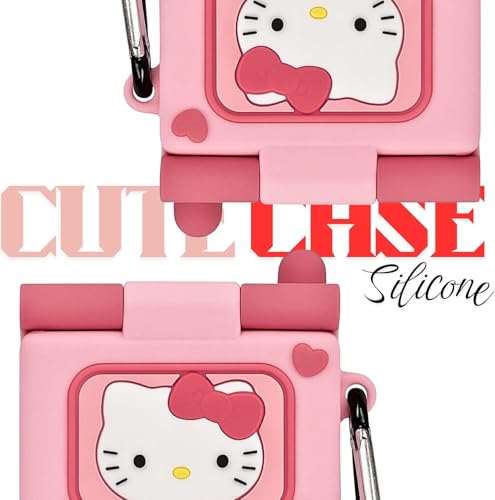 Image of Emoh Roced Case for AirPodS 4 (2024) with Keychain (ANC), Cute Cartoon Shockproof Protective Cover Compatible with Apple AirPods 4th Generation 2024 for Women and Boys (Mirror)