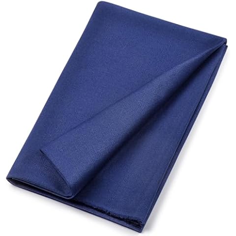 Cotton Canvas Fabric, 12oz Natural Duck Canvas Fabric Textil Medium Weight 59" Wide x 36" Lengths for Painting, Sewing, Bag, Embroidery and Crafts Projects (Navy Blue) Cover