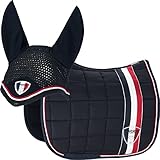  Eskadron Set Sports Selection in Navy Big Square Schabracke & Fliegenohren, Größe:Dressur Warmblut (DL)