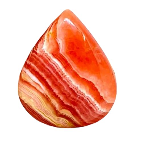 Rhodochrosite naturelle de qualité supérieure cabochon poire 30mm pour joaillerie artisanale