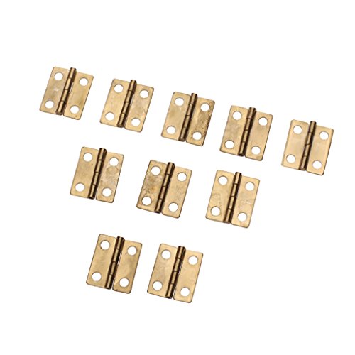 10pcs Mini Cabinet Drawer Butt Hinge