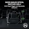 Teclado gamer Razer Huntsman V3 Pro TKL 8KHz para esports, negro | Switches ópticos analógicos Gen 2, polling de 8KHz, Razer Snap Tap, Rapid Trigger, actuación ajustable, controles multimedia 6