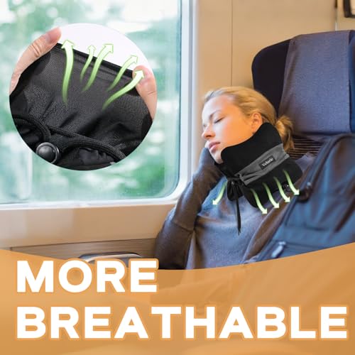 Almohada de látex portátil para cuello y hombros miniatura 5