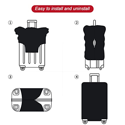URBEST Luggage Cover Protector Suitcase Anti Scratch Dirt Covers, Fits 27\"-30\" Luggage Starry Night