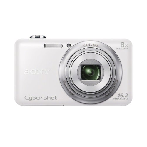 Sony DSCWX60 Digital Compact Camera - White (16MP, 8x Zoom)
