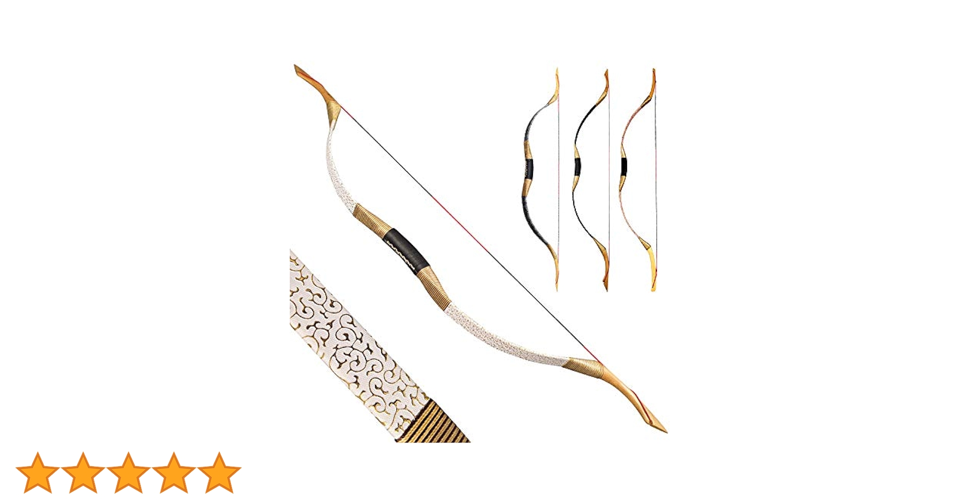 TOPARCHERY 伝統的木製ロングボウ モンゴル馬弓　手作り TOPARCHERY 伝統的木製ロングボウ モンゴル馬弓 手作り Amazon