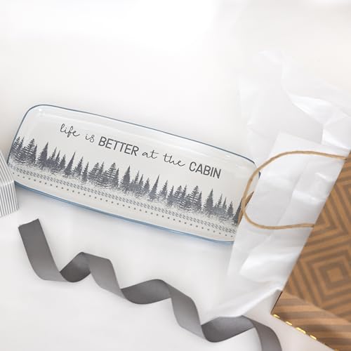 Pavilion Gift Company 31209 Pavilion - Life Is Better At The Cabin - 11 Inch Serving Tray Camping Woodland Outdoorsy Hostess Gift Present thumb #6