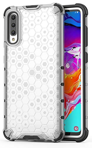 Image of Glasgow Premium Protection Case Cover Designed for Samsung Galaxy A70s [4 Corner Protection] with Raised Lips on the Front - Transparent