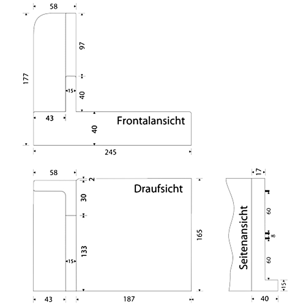 Ersatz-Schlitten für den E 120, E 20, SCALEA 5, SOLIDA 3 und SOLIDA 5 Allesschneider von Ritter /