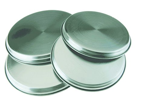Preisvergleich Produktbild Apollo Herdabdeckplatten Edelstahl 17 cm / 21 cm 4er Set