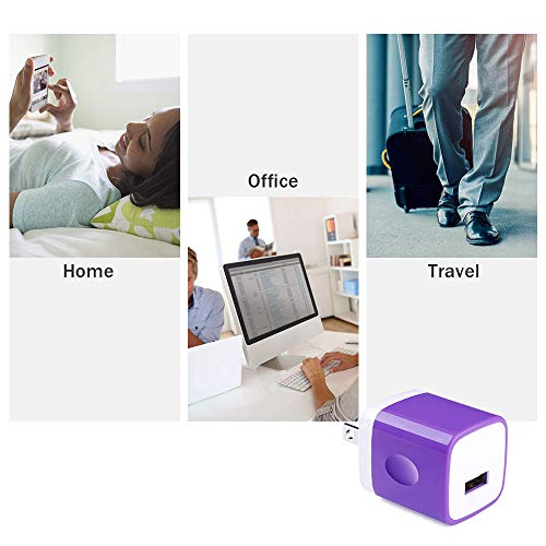 USB Wall Plug,GiGreen Single Port Fast Charging Block 5Pack USB Charging Plug Cube Wall Adapter Compatible iPhone 17 Pro Max Air 16 Plus 15 14 13 12 11 X,Samsung Galaxy S25Ultra A17 5G A54 A16 S24 S23 by GiGreen - Image 7