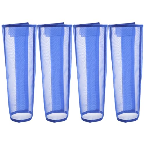 Protectores de patas para caballo de malla transpirable juego de 4 piezas azul para pastoreo 2