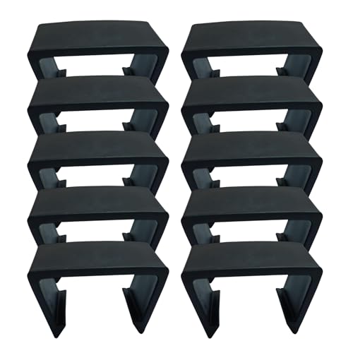 Abrazaderas de ratán para exteriores, 10 unidades, para muebles de terraza, soportes estables para fijación como repuesto para mesa de jardín, de jardín o sofá