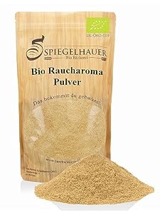 Bäckerei Spiegelhauer Bio Rauchmehl 1 kg Rauchsalz Alternative I salzarm Rauchgewürz veganes geräuchertes Schinkenaroma Rauchmalz aus Deutschland