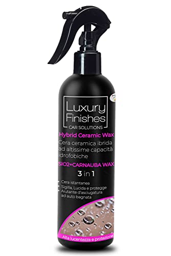 Luxury Finishes - Hybrid Ceramic Wax, Cera ibrida ceramica, Cera ceramica auto moto, Idrofobica, nanotecnologia, 500 ml