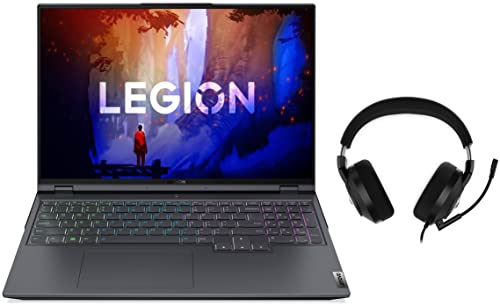 Image of Lenovo Legion 5 Pro AMD Ryzen 7 6800H 16 inch (40.64cm) 500nits WQXGA Gaming Laptop (16GB /1TB SSD /6GB RTX 3060 /165Hz /Win11 /Office /RGB Backlit /3Yr Warranty /3months Game Pass), 82RG009AIN + Legion Headset