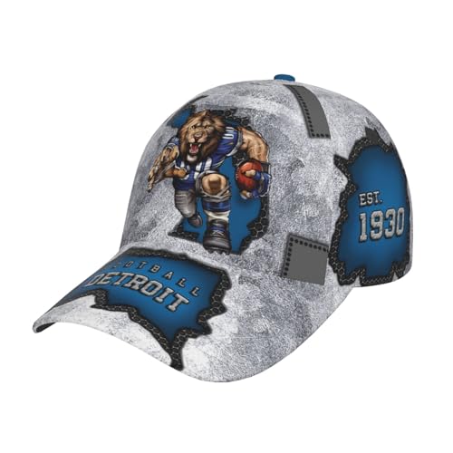 Classic City Silhouette Baseball Cap 3D Print Joinery Adjustable Snapback Hat Game Day for Men Women Fans Gift