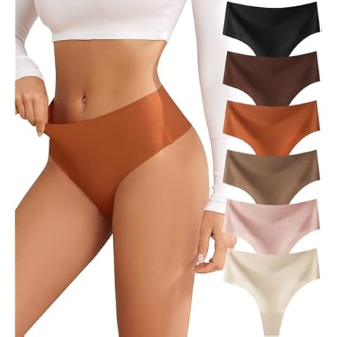 oshkang High-Waisted Seamless Thongs 6 Pack Cover