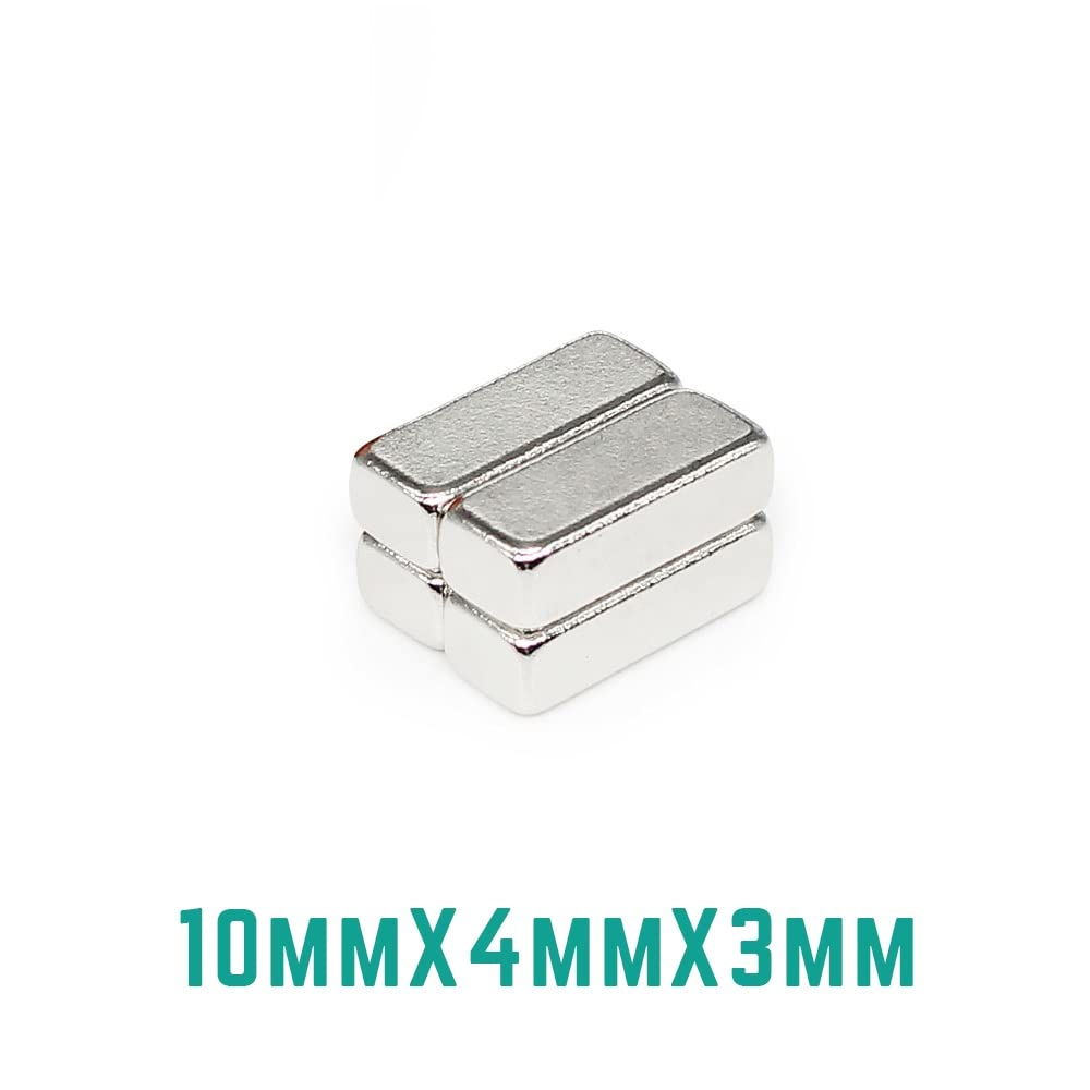 10/20/50/100/200/300/500PCS 10x4x3 Quadrate 10x4x3mm Block Rare Earth Neodymium Sheet 10 * 4 * 3 Magnets(20PCS)