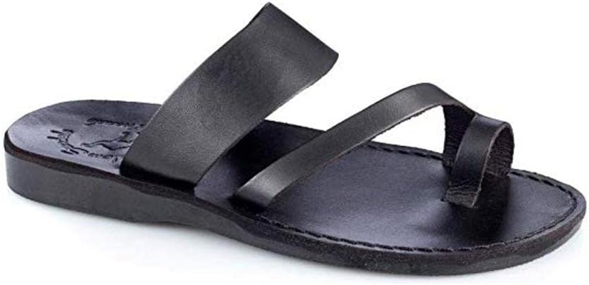 Zohar Men's Sandals - Leather Toe Ring Design
