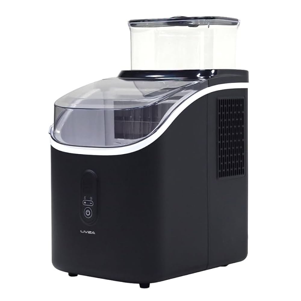 未使用　LIVZA 製氷機 高速製氷機 ICE2200 ブラック　最短6分 LIVZA 高速製氷機 ICE2200 家庭用パワフル氷製造機 Mitsukin 三