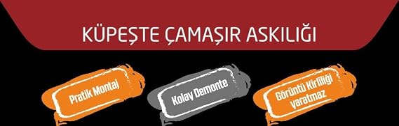 EYM Balkon Çamaşır Kurutma Askısı Dikdörtgen Küpeşte 60 * 25 Bronz