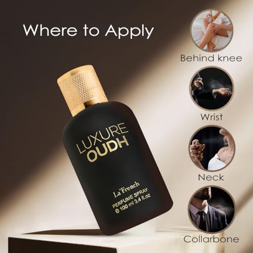 Image of La French Luxure Oudh Perfume & Deodorant Gift Set (100ml + 150ml) - Unisex Long-Lasting Luxury Fragrance Set, Perfect for Men & Women, Premium Gift for Special Occasions