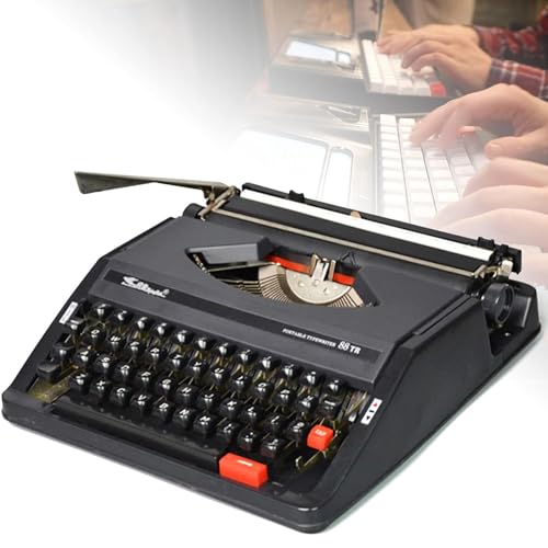 KHYTEBV Máquina de Escribir Vintage Creativa, máquina de Escribir Manual Retro Antigua, Escritura Libre, Escritura Creativa, Manualidades, Negro