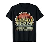 73rd birthday gifts vintage september 1952 73 years old men maglietta