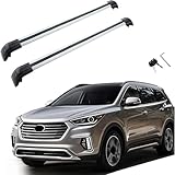 MotorFansClub Roof Rack Cargo Bars Baggage Top Roof Rail Crossbars Luggage Ladder Bike Load Roof for Hyundai Santa Fe 2013 2014 2015 2016 2017 2018 US Stock