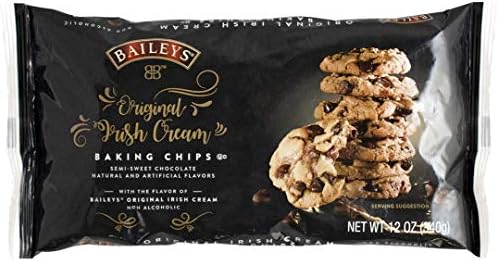 BAILEYS Original Irish Cream Baking Chips, Semi Sweet Chocolate Chips for Baking, Candy and Desserts (24)