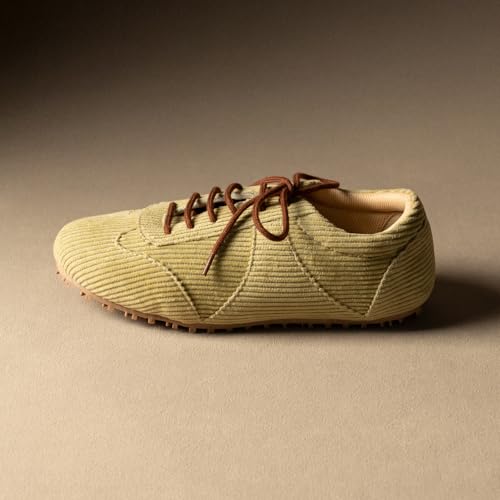 Image of Theater Women Combats Suede Sneakers | Soft Lace-Up Walking Shoes with Cushioned Grip Sole | Lightweight, Stylish & Comfortable Suede Footwear