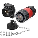 CNLINKO YM-20 Reverse Mount Connector IP68 Waterproof Female Plug Male Socket for Industrial Use(3-Pin)