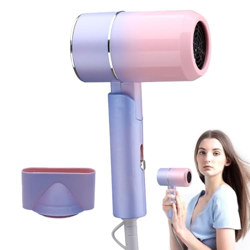 BIZOI Secador Pelo Ionico, Secador de Pelo Plegable, Secador De Viaje, Secador de pelo Iónico con Boquillas De Peinado, secador pelo Profesional Iónico para Familia, Peluquería