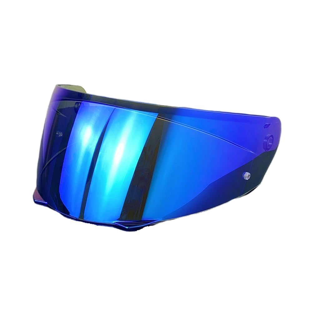 ZJHFDC Motorcycle Helmet Visor for HJC i90 / i91 HJ-33, Windproof Anti Scratch Helmet Visor Replacement Motorcycle Accessories,normal-Hrevodeepblue